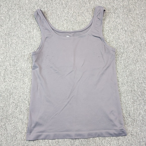Soma Intimates XL Gray Scoop Neck Tank Top Layering Basic Athleisure USA Made — photo 2